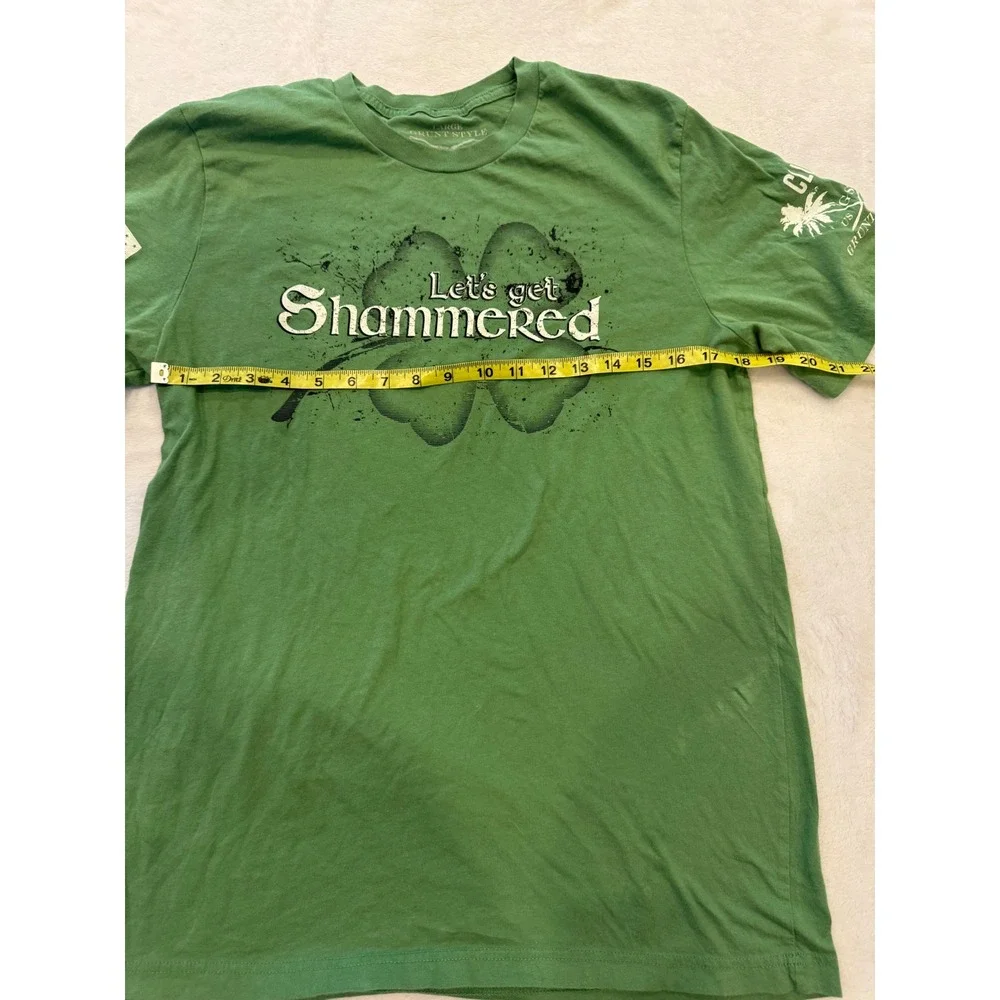 Grunt‎ Style Mens Lets Get Shammered St Patricks Day Graphic T-Shirt Green Large